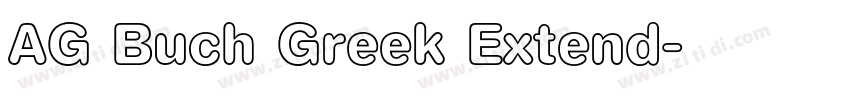 AG Buch Greek Extend字体转换